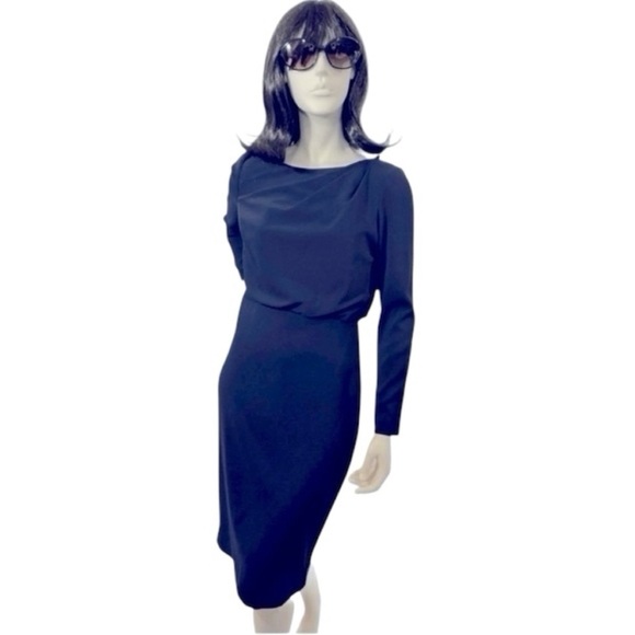 Badgley Mischka Women’s Size 4 Navy Blue Special Occasion Dress - Picture 1 of 5